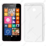 Ebeststar ® housse etui coque silicone gel motif s - line protection souple pour nokia lumia 630, couleur ...