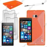 Ebeststar � housse etui coque silicone gel motif s - line protection souple pour nokia lumia 930, couleur ...