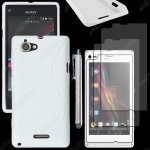 Ebeststar � housse etui coque silicone gel motif s - line protection souple pour sony xperia l, sony ...