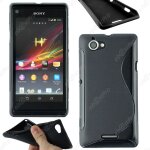 Ebeststar ® housse etui coque silicone gel motif s - line protection souple pour sony xperia l, sony ...