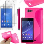 Ebeststar � housse etui coque silicone gel motif s - line protection souple pour sony xperia e3 d2203, ...