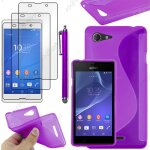 Ebeststar � housse etui coque silicone gel motif s - line protection souple pour sony xperia e3 d2203, ...
