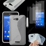 Ebeststar � housse etui coque silicone gel motif s - line protection souple pour sony xperia e4g, e4g ...