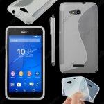 Ebeststar ® housse etui coque silicone gel motif s - line protection souple pour sony xperia e4g, e4g ...