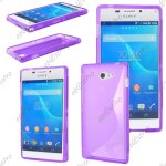 Ebeststar ® housse etui coque silicone gel motif s - line protection souple pour sony xperia m2 d2302 ...
