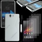 Ebeststar � housse etui coque silicone gel motif s - line protection souple pour sony xperia z c6602, ...