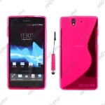 Ebeststar ® housse etui coque silicone gel motif s - line protection souple pour sony xperia z c6602, ...