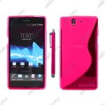 Ebeststar ® housse etui coque silicone gel motif s - line protection souple pour sony xperia z c6602, ...