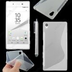 Ebeststar ® housse etui coque silicone gel motif s - line protection souple pour sony xperia z5, z5 ...