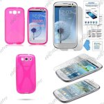 Ebeststar ® housse etui coque silicone gel motif x protection souple pour samsung galaxy s3 i9300 i9305, ...