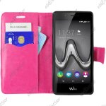 Ebeststar ® housse portefeuille coque etui protection folio + verre tremp� pour wiko tommy, couleur ...