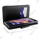 Ebeststar ® housse portefeuille coque etui protection folio pour wiko highway signs, couleur noir + ...