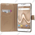 Ebeststar ® housse portefeuille coque etui protection folio pour wiko tommy 2 plus, couleur jaune / ...