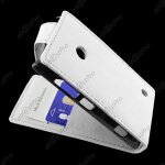 Ebeststar ® housse simili cuir � clapet coque etui pour nokia lumia 520, couleur blanc + film protection ...