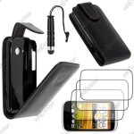 Ebeststar ® pour htc desire c, a320 - housse coque etui simili cuir � rabat vertical + mini stylet + ...