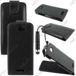 Ebeststar ® pour htc one s - housse coque etui simili cuir � rabat vertical + mini stylet, couleur noir ...