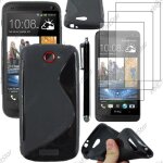 Ebeststar ® pour htc one s - housse etui coque silicone gel motif s - line protection souple + stylet ...