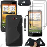 Ebeststar ® pour htc one x - housse etui coque silicone gel motif s - line protection souple + mini ...