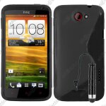 Ebeststar ® pour htc one x - housse etui coque silicone gel motif s - line protection souple + mini ...