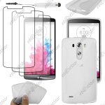 Ebeststar ® pour lg g3 d855 - housse etui coque silicone gel motif s - line protection souple + mini ...