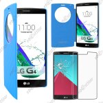 Ebeststar ® pour lg g4 h815, g4 dual - lte - coque etui flip view cover housse portefeuille grande fentre ...
