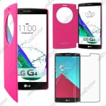Ebeststar ® pour lg g4 h815, g4 dual - lte - coque etui flip view cover housse portefeuille grande fen�tre ...