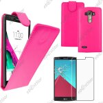 Ebeststar ® pour lg g4 h815, g4 dual - lte - housse coque etui simili cuir a rabat vertical + 1 verre ...