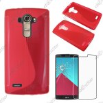 Ebeststar ® pour lg g4 h815, g4 dual - lte - housse etui coque silicone gel motif s - line protection ...