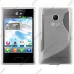 Ebeststar � pour lg optimus l3 e400 - housse etui coque silicone gel motif s - line protection souple, ...