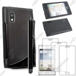 Ebeststar ® pour lg optimus l5 e610 - housse etui coque silicone gel motif s - line protection souple ...