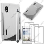 Ebeststar ® pour lg optimus l5 e610 - housse etui coque silicone gel motif s - line protection souple ...