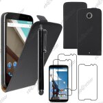 Ebeststar ® pour motorola nexus 6, nexus x - housse coque etui en pu cuir � rabat ultra fine (slim case) ...