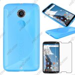 Ebeststar ® pour motorola nexus 6, nexus x - housse etui coque silicone gel motif s - line protection ...