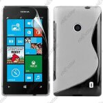 Ebeststar ® pour nokia lumia 520 - housse etui coque silicone gel motif s - line protection souple, ...