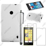 Ebeststar  pour nokia lumia 520 - housse etui coque silicone gel motif s - line protection souple + ...