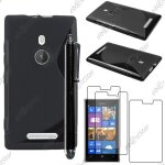 Ebeststar � pour nokia lumia 925 - housse etui coque silicone gel motif s - line protection souple + ...