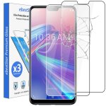 Ebeststar - [pack x3] verre tremp� asus zenfone max pro m2 zb631kl film protection ecran anti casse, ...