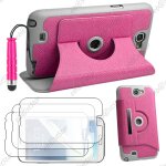 Ebeststar ® pour samsung galaxy note 2 n7100 - housse coque etui pu cuir rotatif avec support � rotation ...