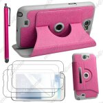 Ebeststar ® pour samsung galaxy note 2 n7100 - housse coque etui pu cuir rotatif avec support � rotation ...