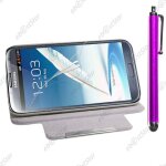 Ebeststar � pour samsung galaxy note 2 n7100 - housse coque etui pu cuir rotatif avec support a rotation ...