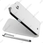 Ebeststar � pour samsung galaxy note 2 n7100 - housse coque etui simili cuir a rabat vertical + stylet, ...