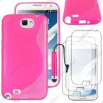 Ebeststar ® pour samsung galaxy note 2 n7100 - housse etui coque silicone gel motif s - line protection ...