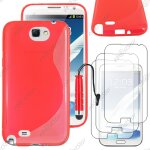 Ebeststar ® pour samsung galaxy note 2 n7100 - housse etui coque silicone gel motif s - line protection ...