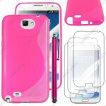 Ebeststar ® pour samsung galaxy note 2 n7100 - housse etui coque silicone gel motif s - line protection ...