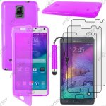 Ebeststar  pour samsung galaxy note 4 n910f - housse etui coque portefeuille livre silicone gel + mini ...