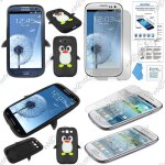 Ebeststar ® pour samsung galaxy s3 i9300 i9305 coque pingouin silicone souple etui housse design fun, ...