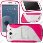 Ebeststar ® pour samsung galaxy s3 i9300 i9305 etui housse coque s - line support stand, couleur rose ...