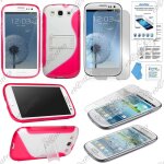 Ebeststar ® pour samsung galaxy s3 i9300 i9305 etui housse coque s - line support stand, couleur rose ...