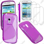 Ebeststar � pour samsung galaxy s3 mini gt - i8190, i8190n - housse etui coque silicone gel motif s - ...