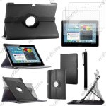 Ebeststar ® pour samsung galaxy tab 2 10. 1, gt - p5110 p5100 - housse coque etui pu cuir rotatif avec ...